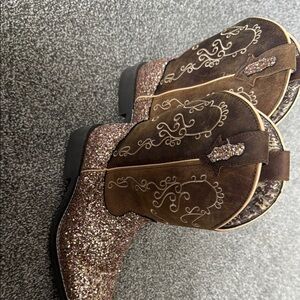 Shyanne Brown and Glitter Kids Western Boots